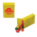Yellow Refillable Plastic Mint/ Candy Dispenser w/ Jelly Beans